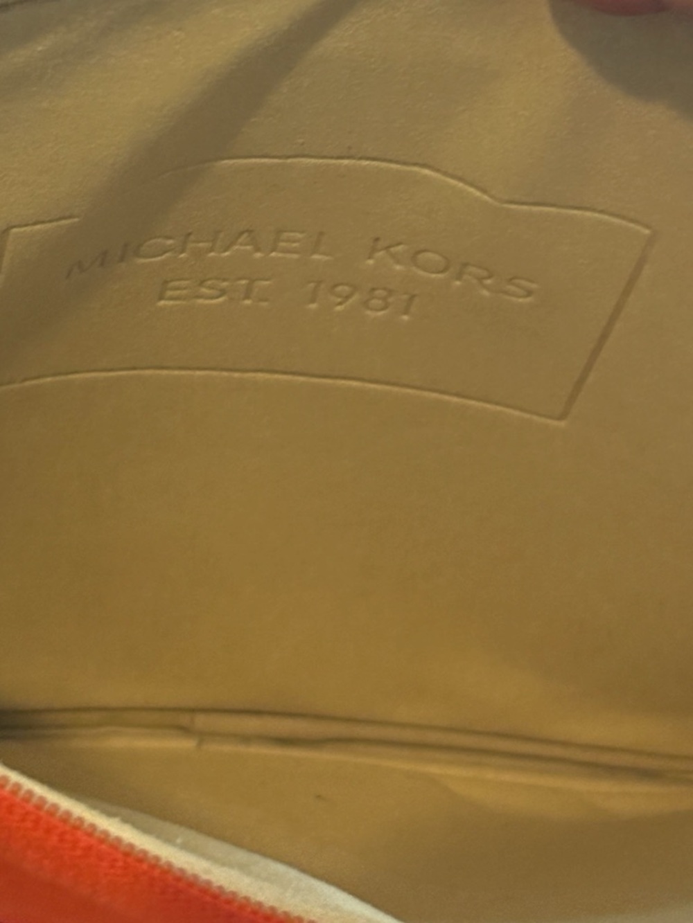 Michael Kors Orange Crossbody iPad case - Picture 8 of 8